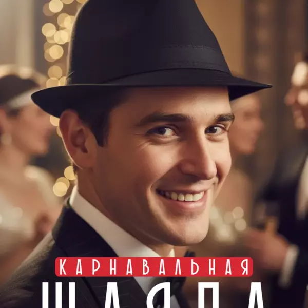 Шляпа карнавальная мафиози фокусника гангстера мафия