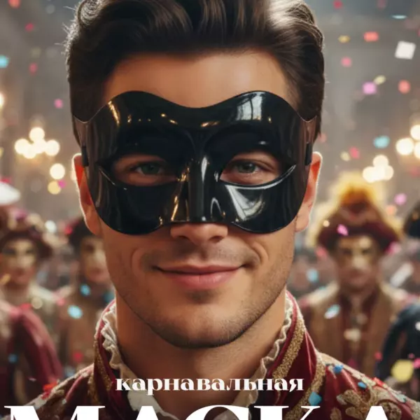 Карнавальная маска черная 18×8 см – маска для маскарада из мягкого пластика