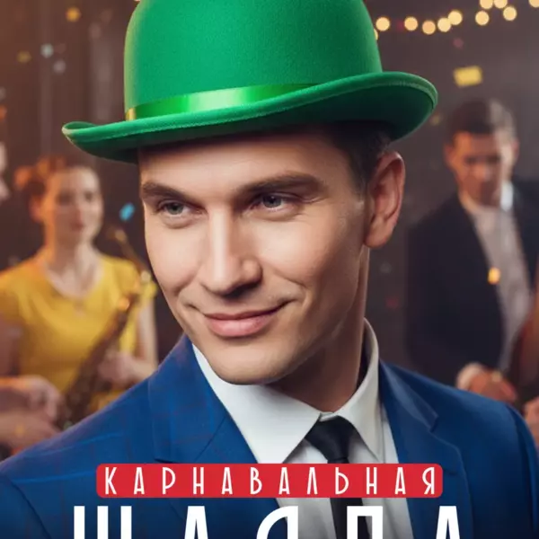 Карнавальная шляпа котелок зеленая унисекс размер 58 для праздников, вечеринок и фотосессий
